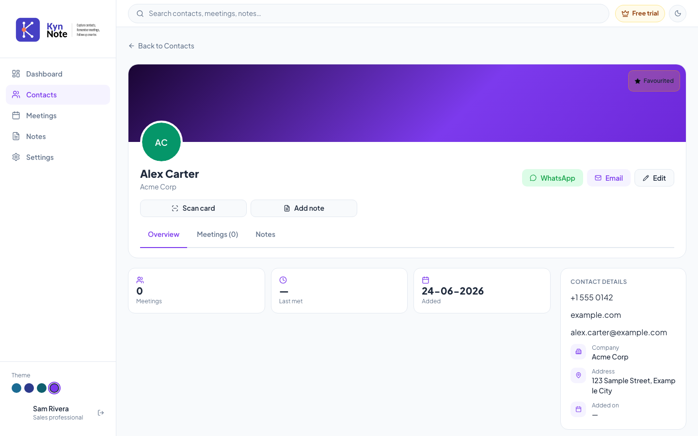 Contact Details — desktop