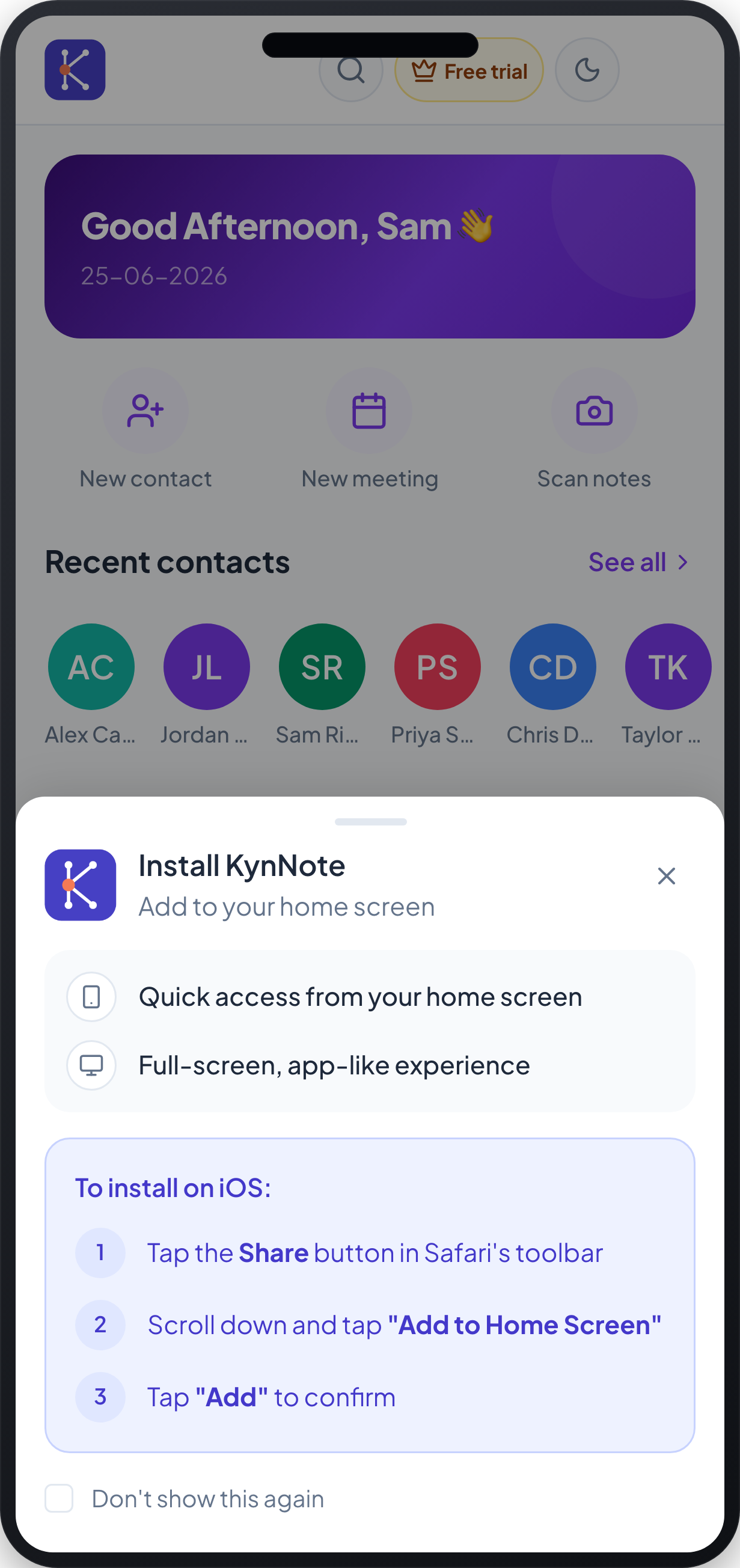 Scan Notes — mobile